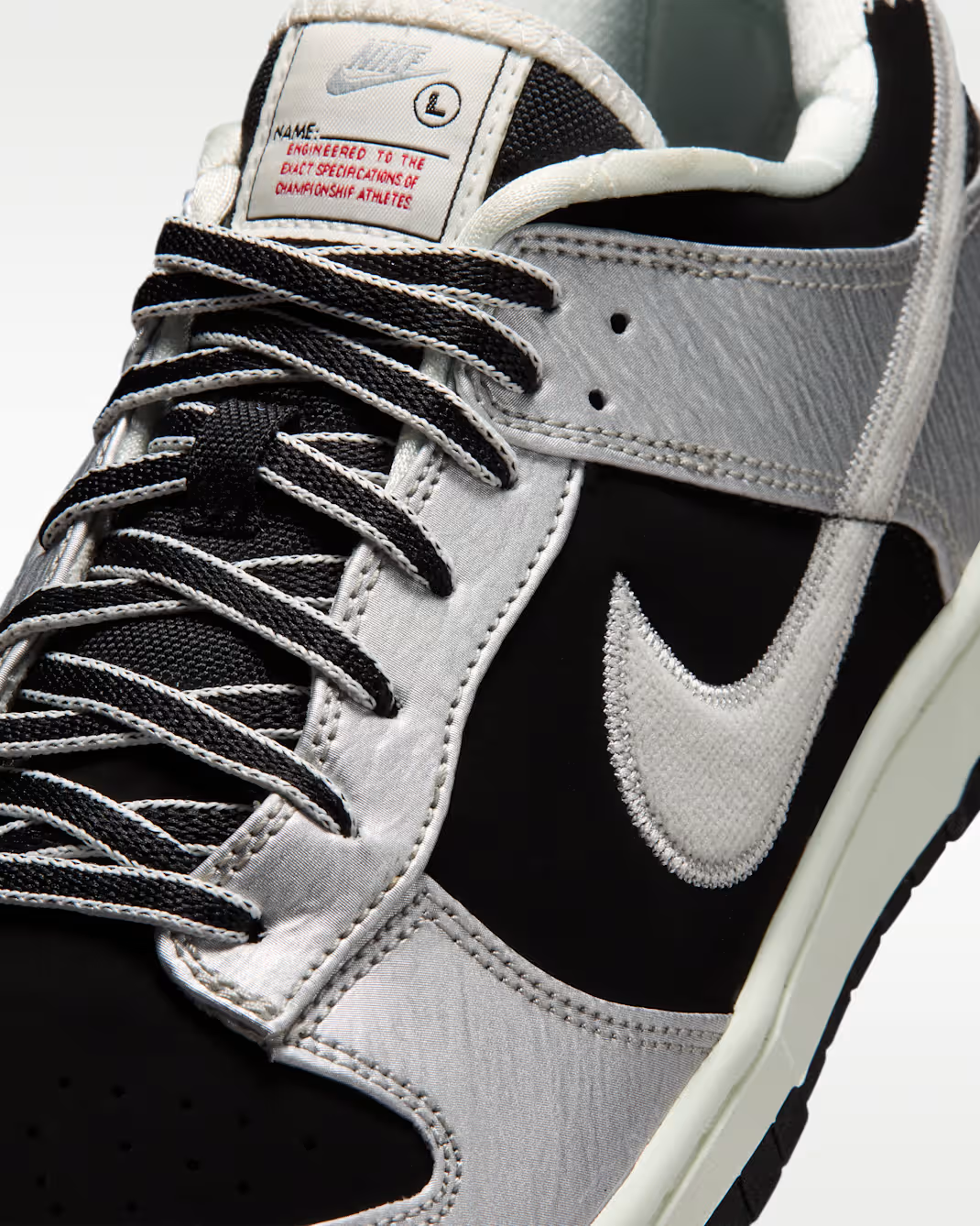 IM4413-001 Nike Dunk Low Varsity Pack "Metallic Silver/Black" (Men's)