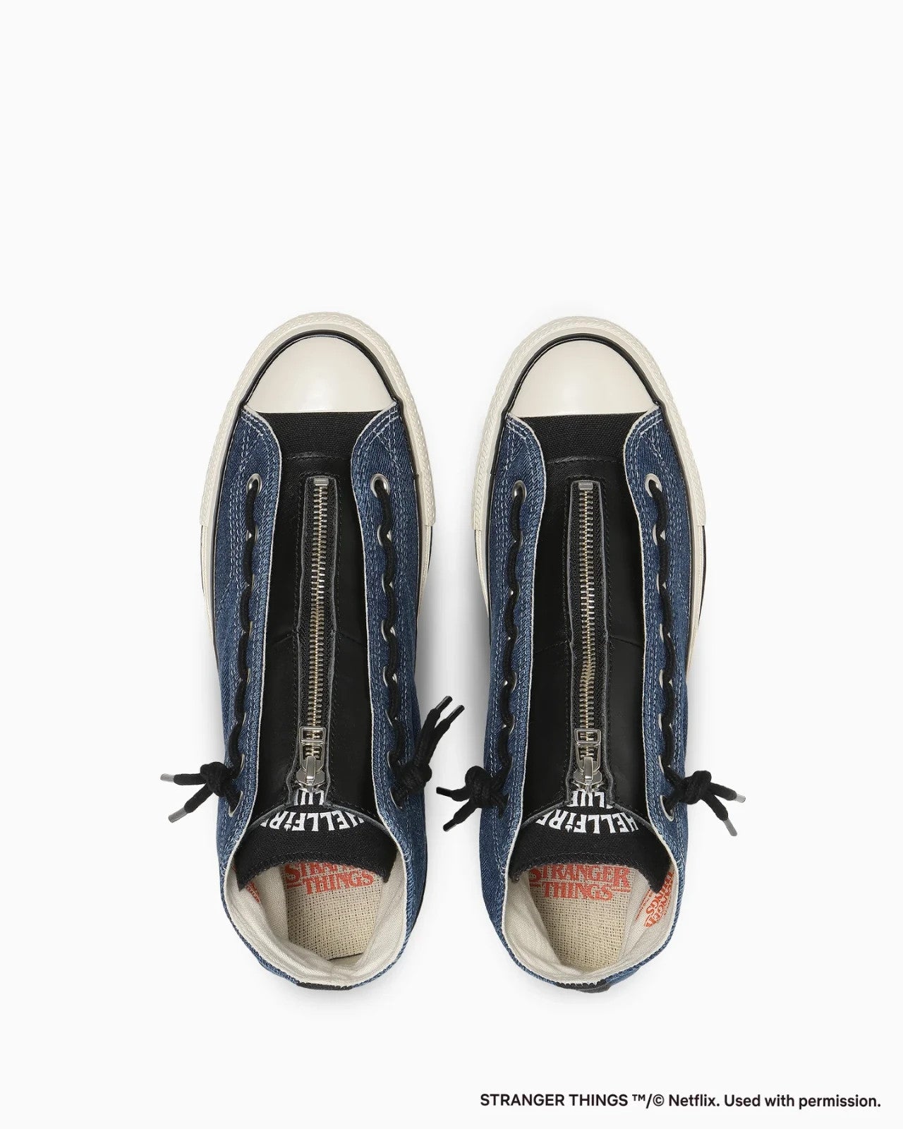 31317330 Stranger Things 5 Converse All Star Aged 87 CZ Hi Blue Black (Men's)