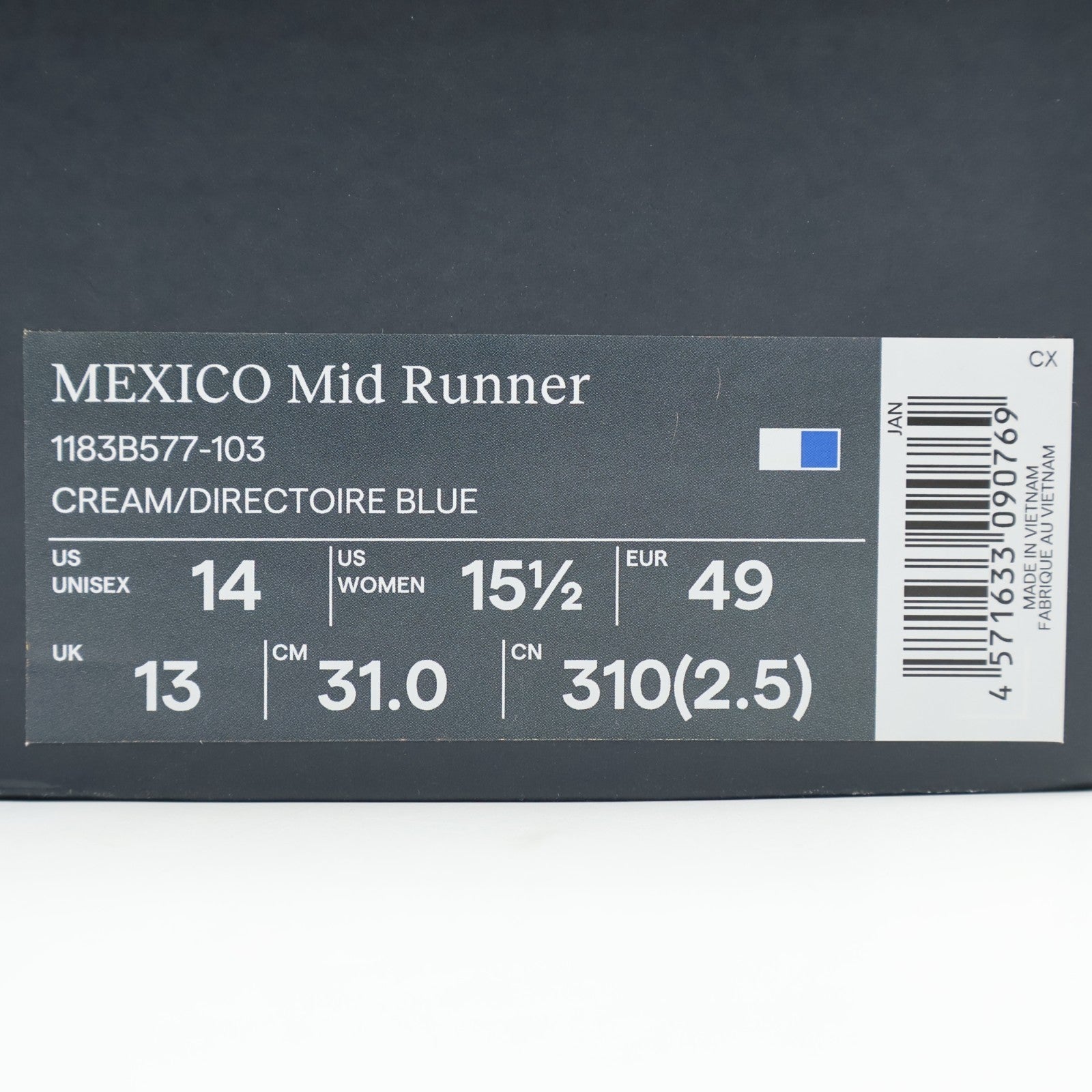 1183B577-103 Onitsuka Tiger MEXICO Mid Runner (Men's)