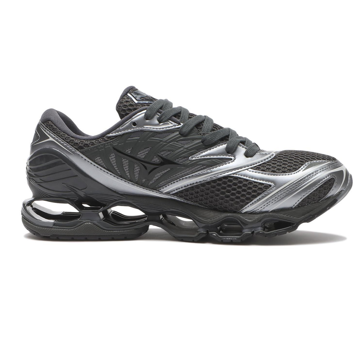 D1GA251103 Mizuno Wave Prophecy LS Black Metallic Grey (Men's)