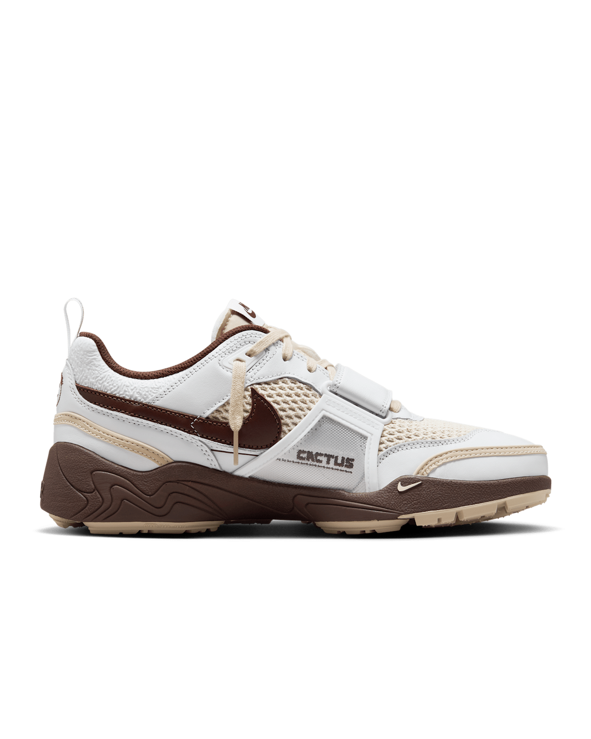 HQ3073-100 Travis Scott Nike Zoom Field Jaxx White and Light Chocolate (Men's)