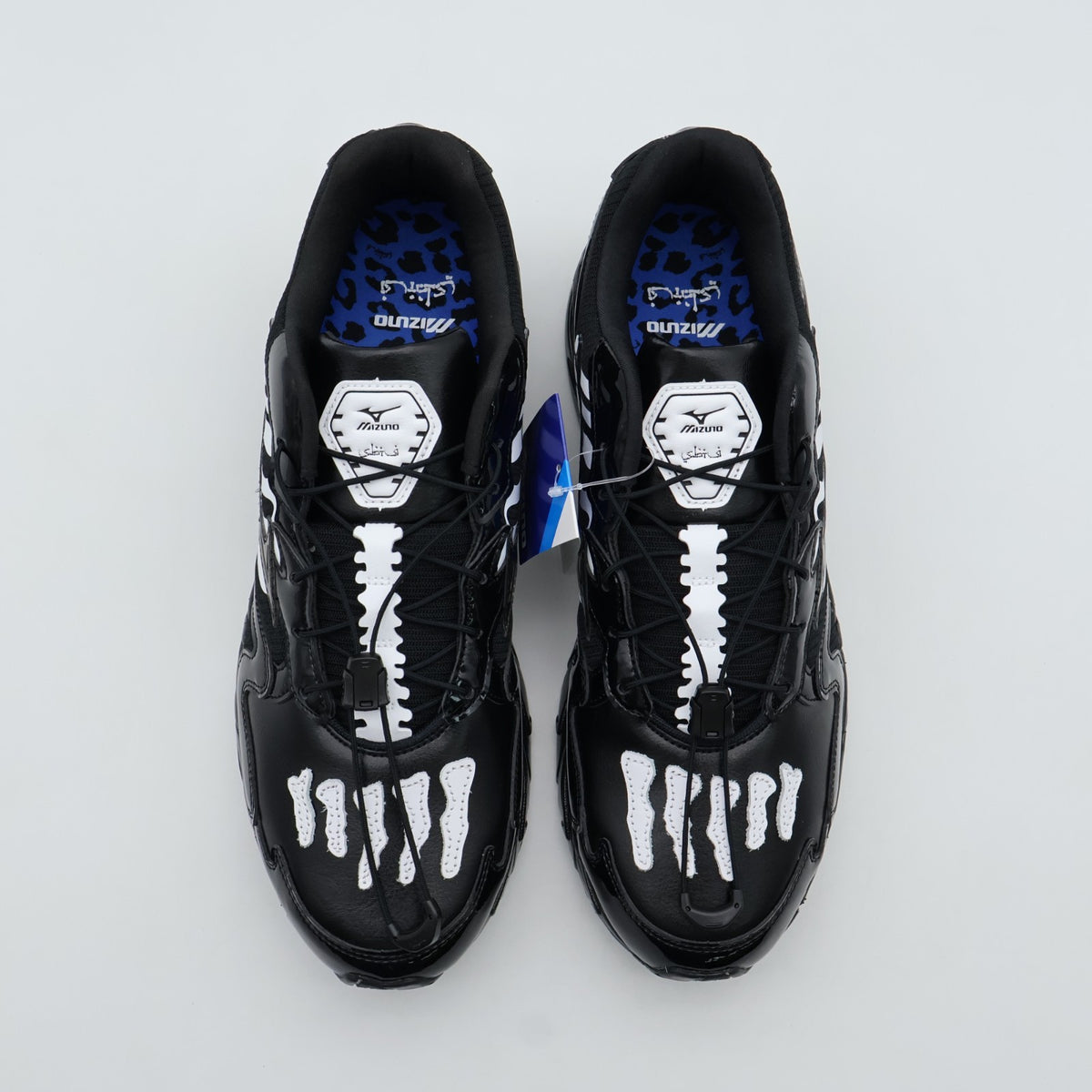 D1GD252601 SBTG Mizuno Wave Rider 10 Black Black White (Men's)
