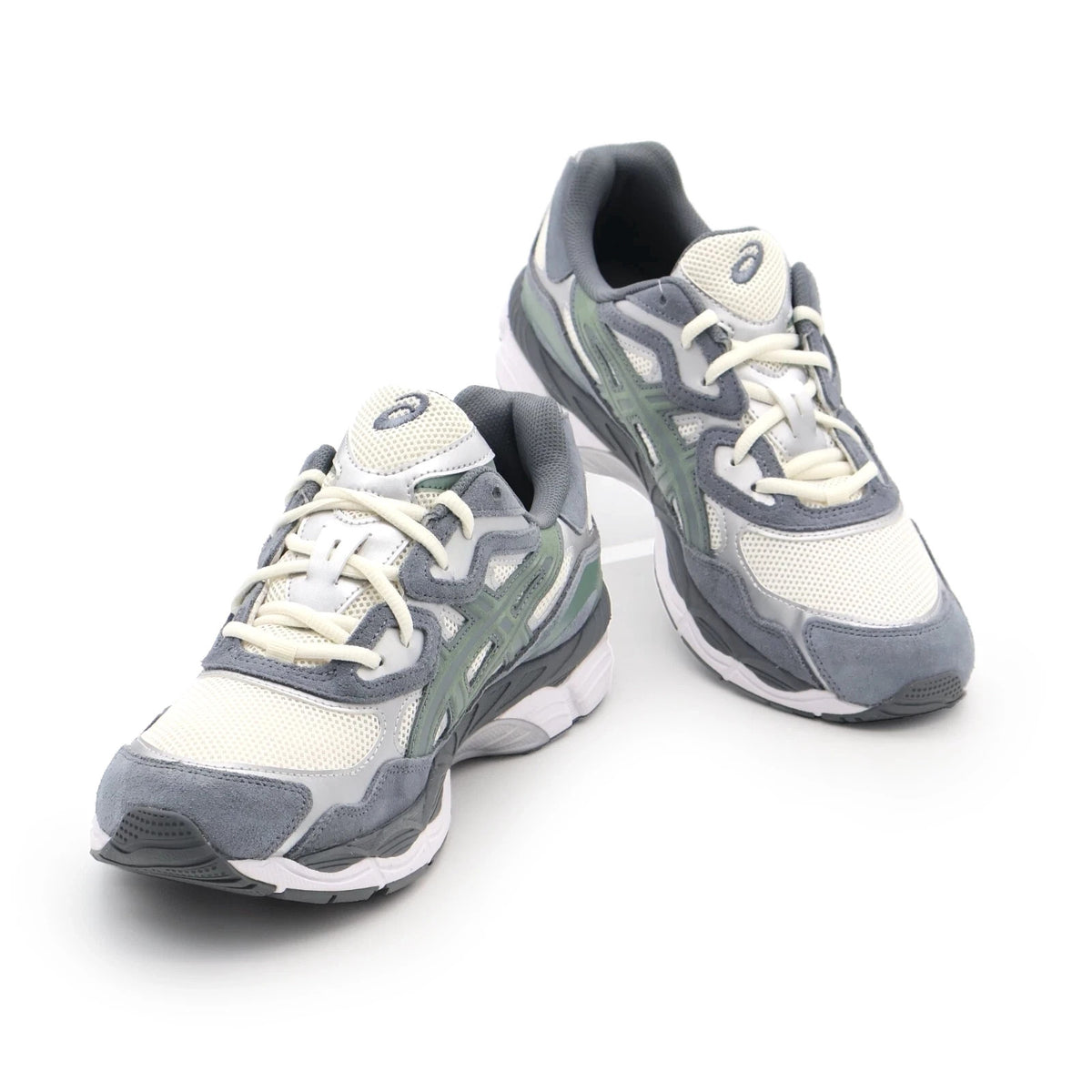 1203A383-101 Asics Gel-NYC Cream Steel Grey Ivory Khaki Green White (Men's)