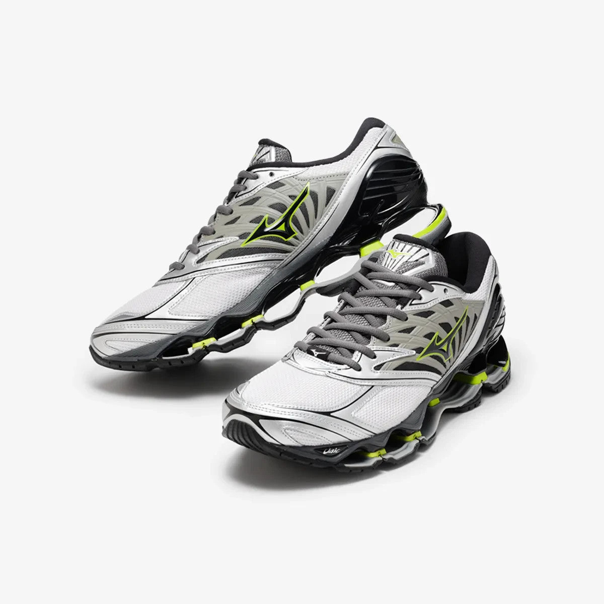D1GA333711 Mizuno Wave Prophecy LS "Light Grey/Black/Lime Green" (Men's)