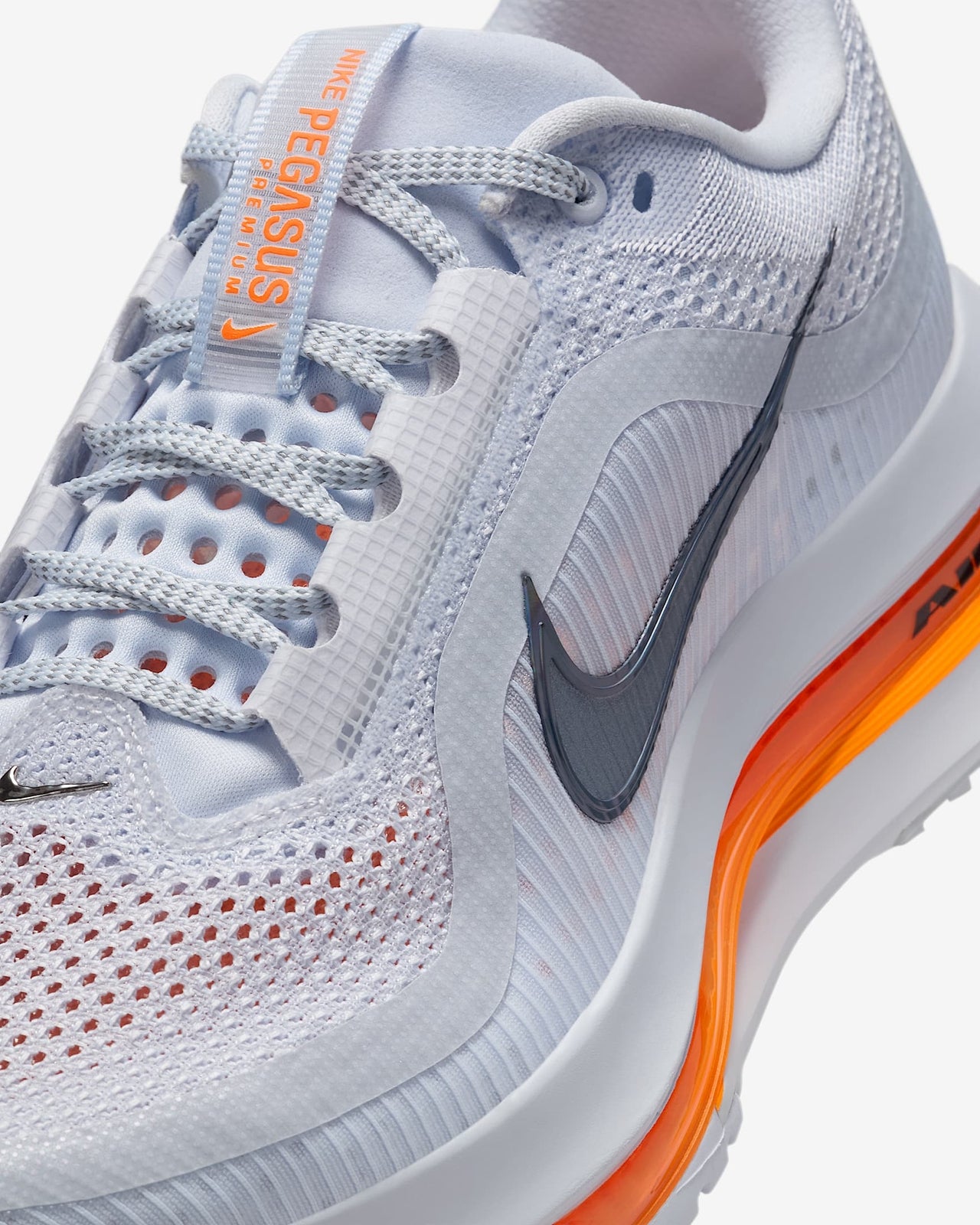 HQ2593-001 Nike Pegasus Premium Football Grey Multi Color Total Orange( Women's)