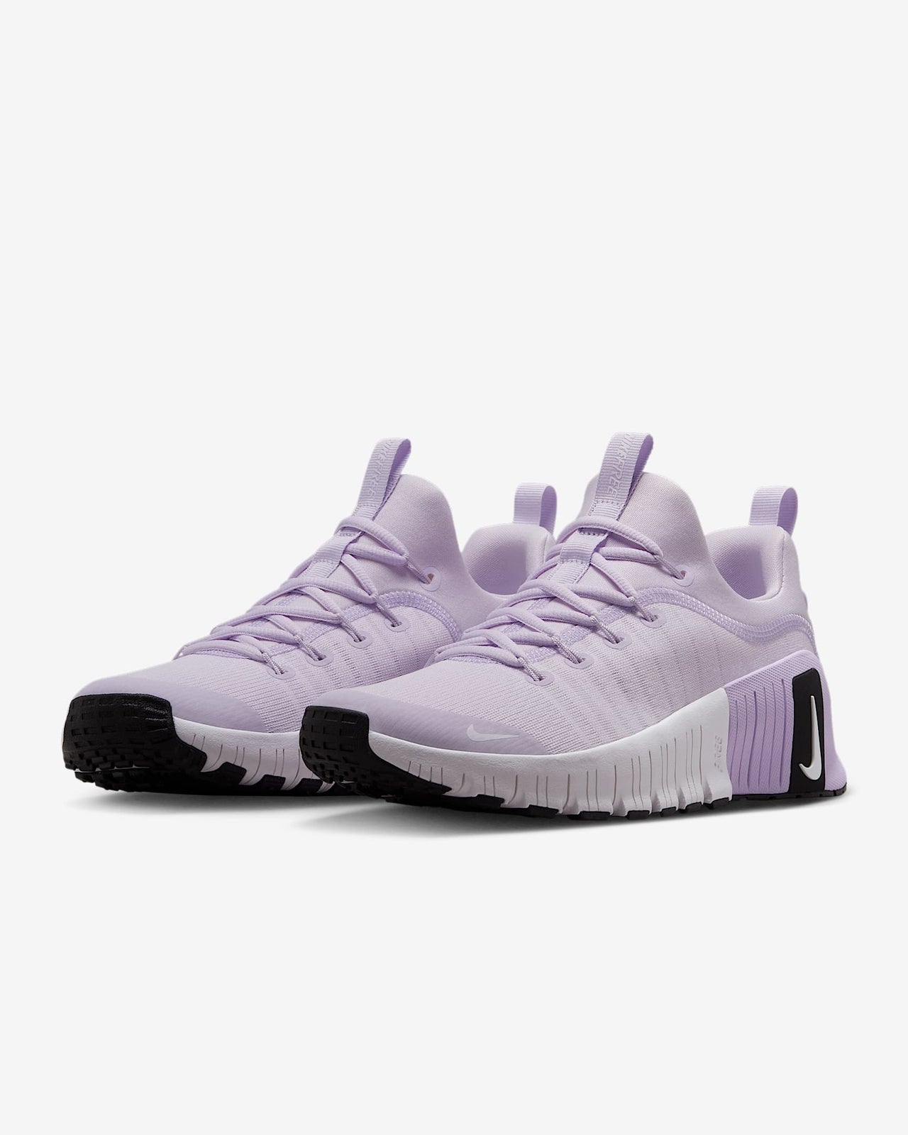 FJ7126-500 Nike Free Metcon 6 Barely Grape Lilac Bloom Black White (Women's)