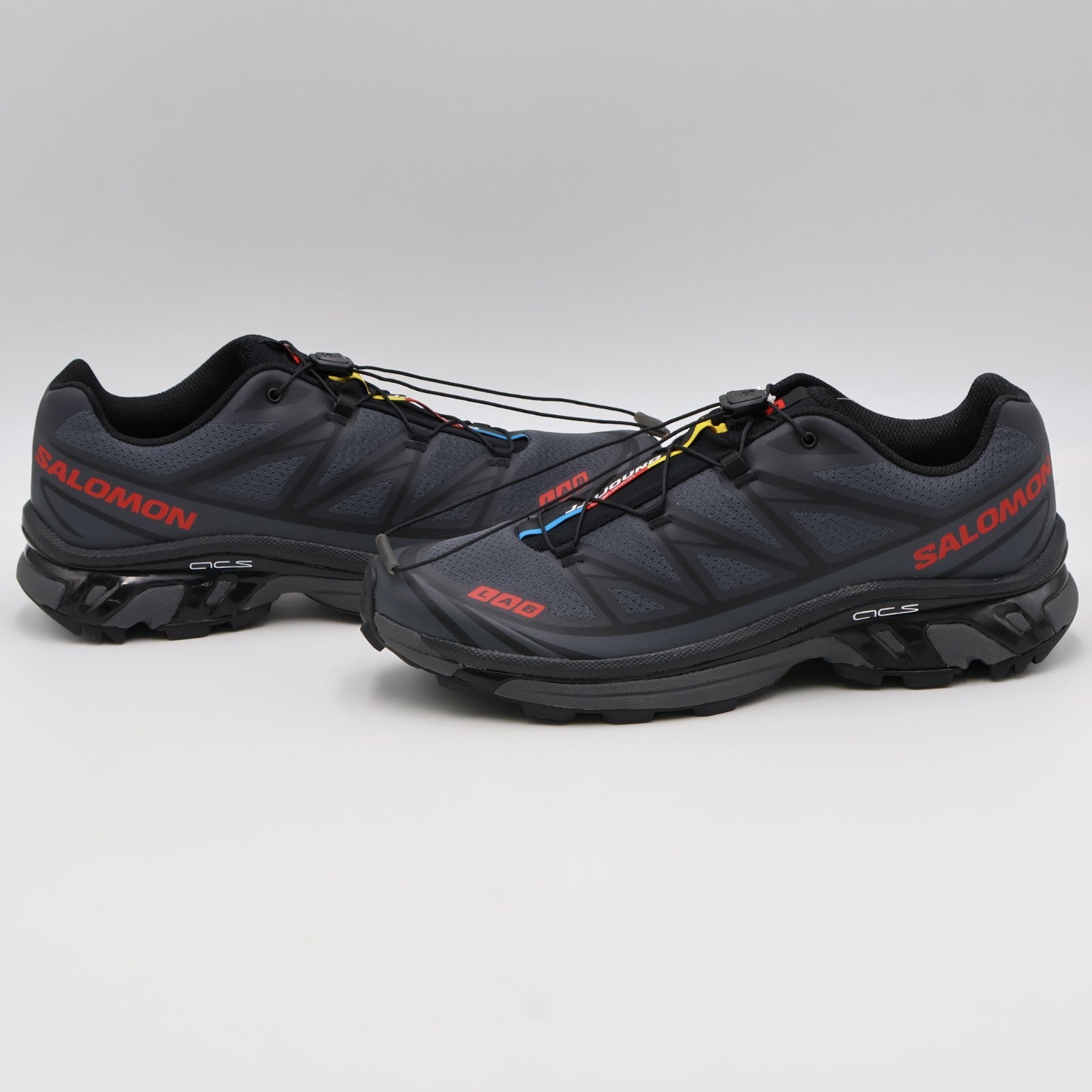 L49130300 JJJJound Salomon XT-6 Ebony Black Fiery Red (Men's)