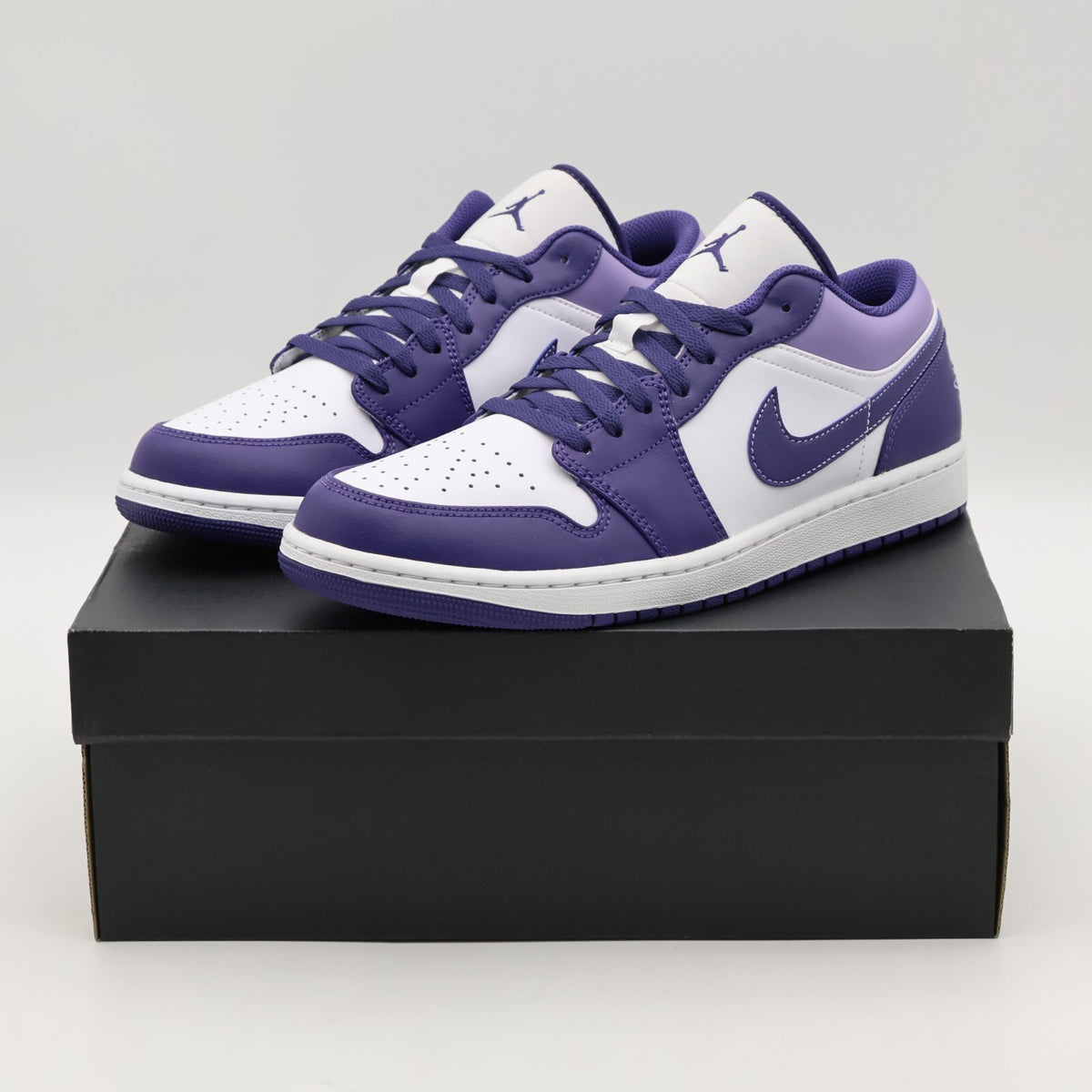 553558-515 Nike Air Jordan 1 Low Sky J Purple White Light Blueberry (Men's)