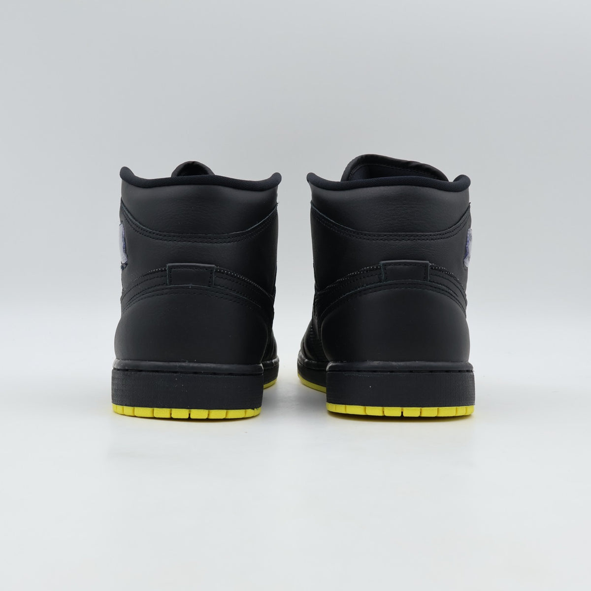 IO2052-001 Nike Air Jordan 1 Mid SE "Black/Opti Yellow" (Men's)