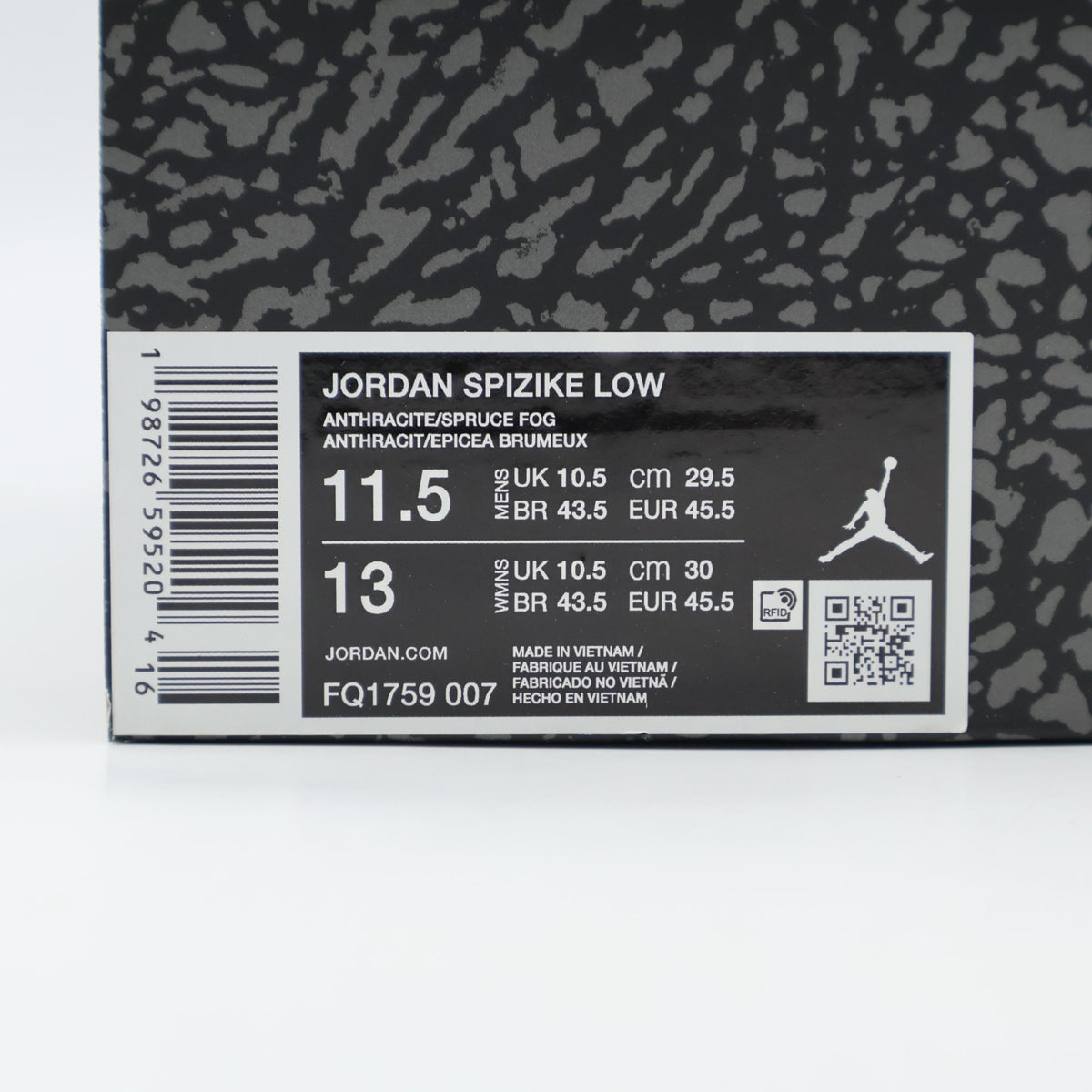 FQ1759-007 Nike Jordan Spizike Low Anthracite Cargo Khaki (Men's)