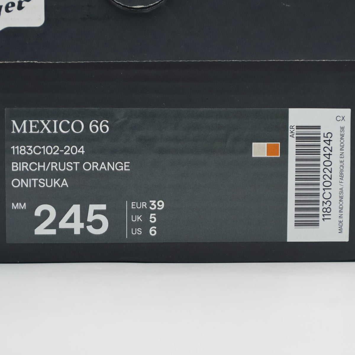 1183C102-204 Onitsuka Tiger MEXICO 66 BIRCH RUST ORANGE (Men's)