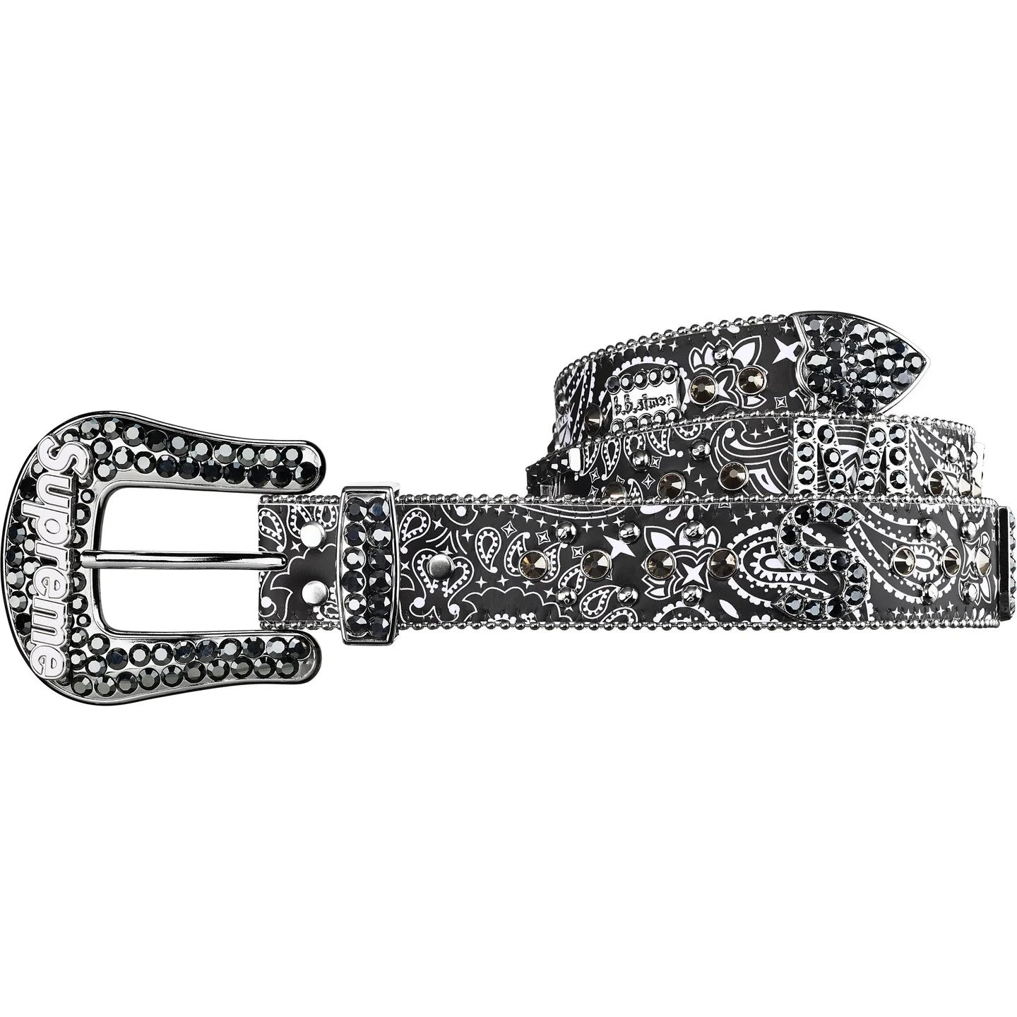 Supreme x b.b. Simon Bandana Belt Black