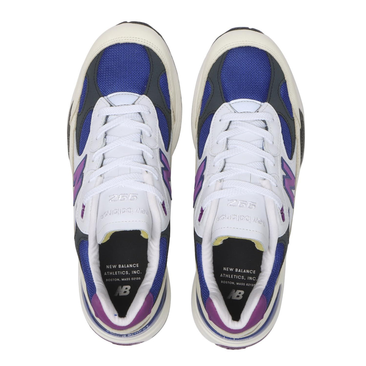 U99278L New Balance 992 White Team Royal Purple Fuchsia (Men's)