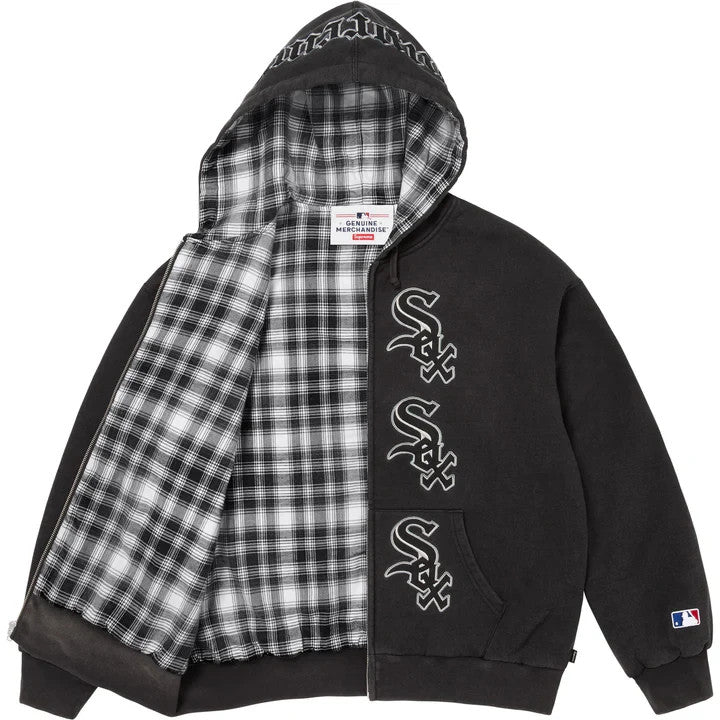 Supreme Chicago White Sox Zip Up Hooded Sweatshirt Black