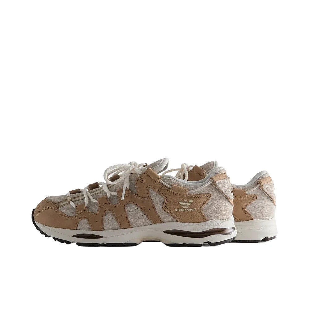 1203B646-200 KITH Ã Giorgio Armani Ã Asics Gel-Mai 0.1 White Onyx/Safari (Men's)
