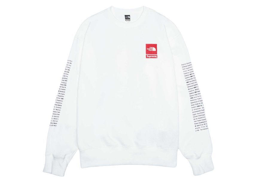 Supreme The North Face Crewneck White