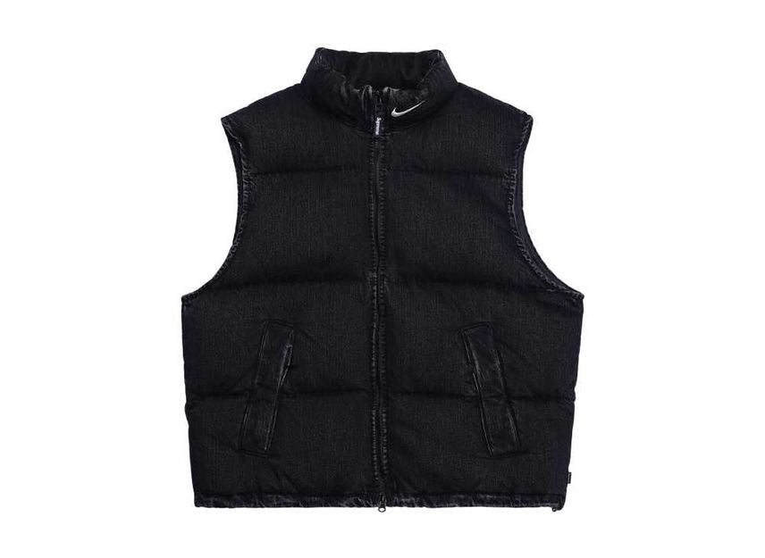 Supreme Nike Denim Puffer Vest Black