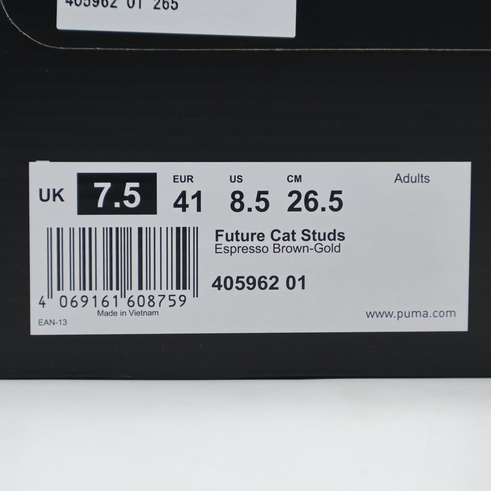 405962-01 Puma Future Cat Studs Espresso Brown Gold (Men's)