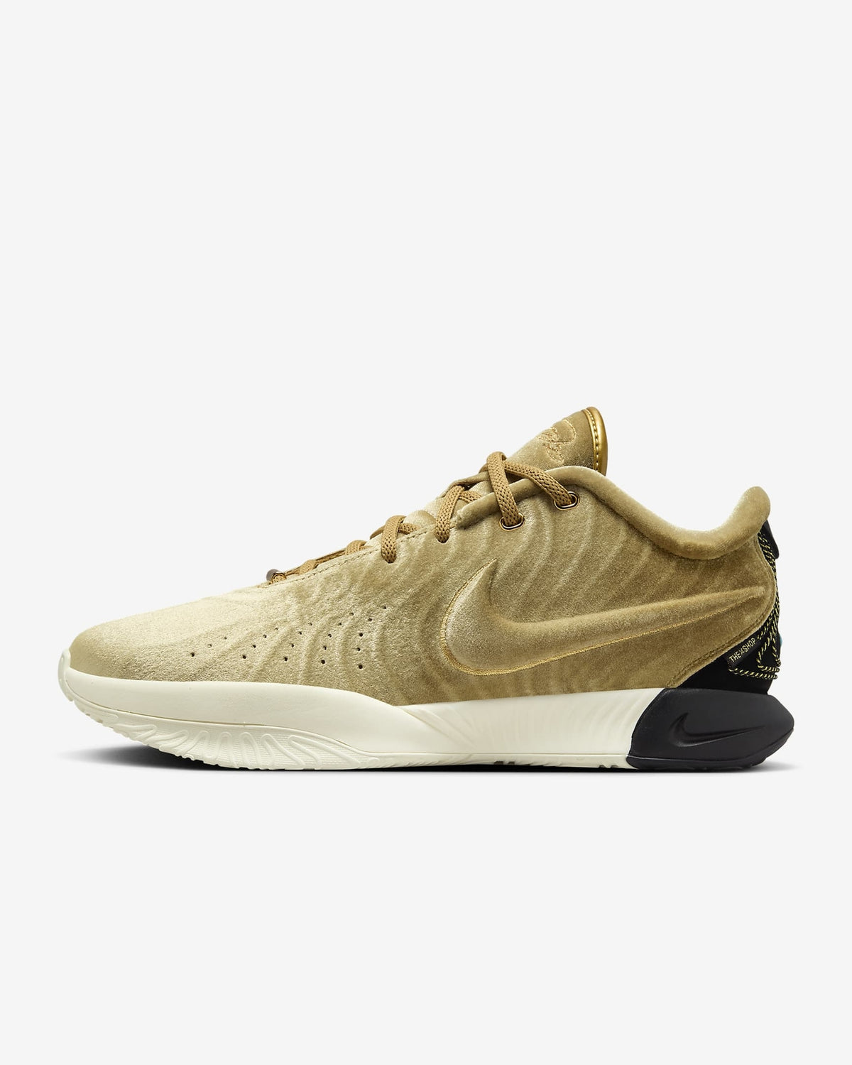 FZ7884-700 Nike LeBron 21 Metallic Gold Coconut Milk Aquamarine Black (Men's)
