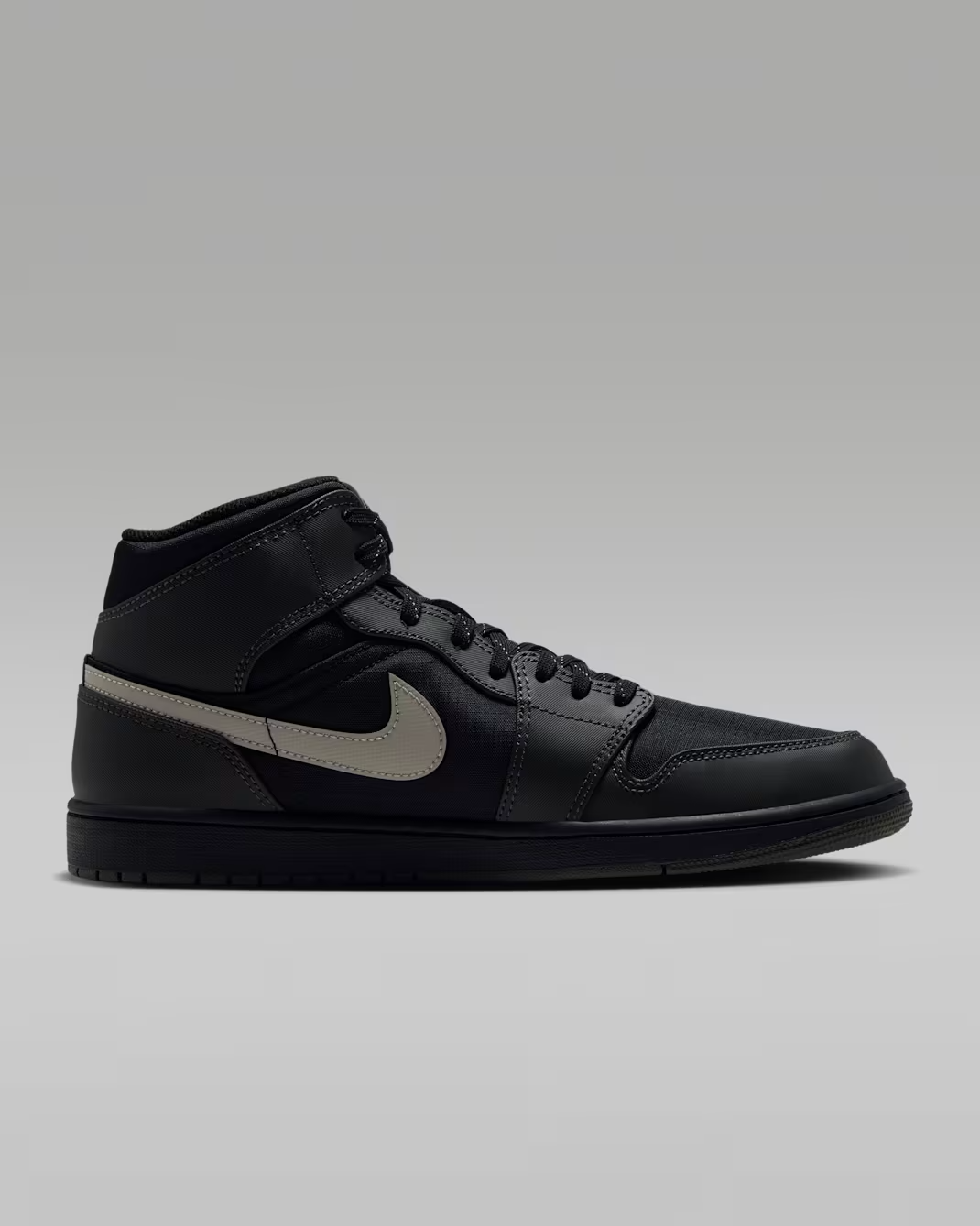 IX6982-001 Nike Air Jordan 1 Mid Utility "Black/Spruce Fog" (Men's)