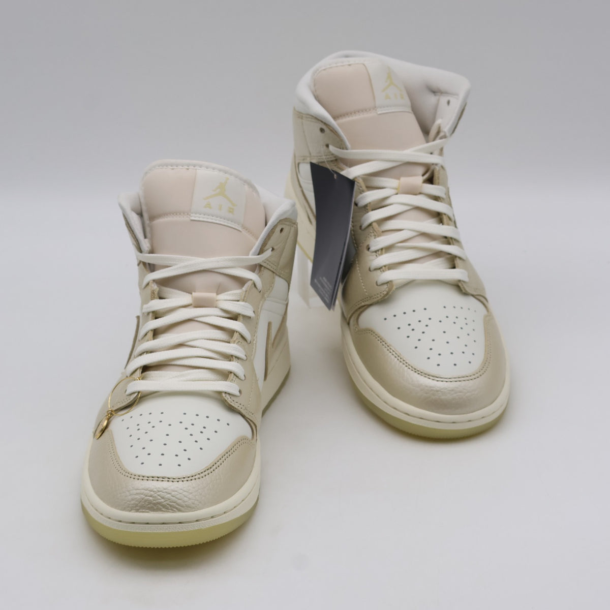 HV5159-100 Nike Air Jordan 1 Mid Metallic Team Gold ( Women's )