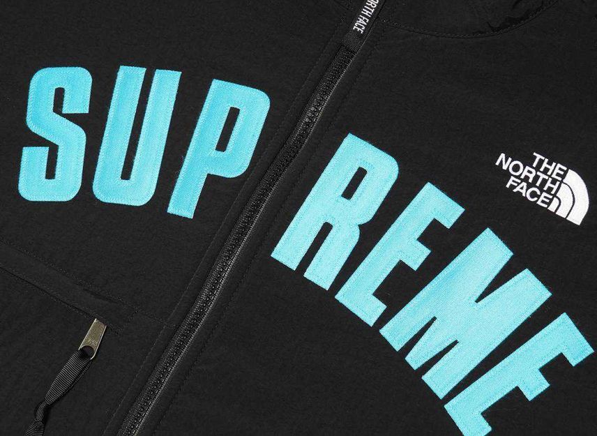 Supreme The North Face Arc Logo Denali Fleece Jacket Blue
