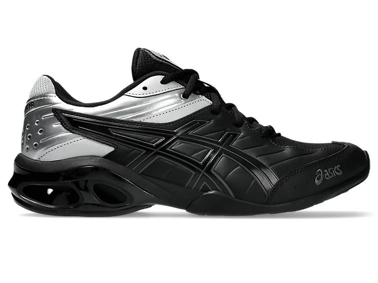 1203B051-001 Asics Gel-Kinetic FR "Black/Pure Silver" (Men's)