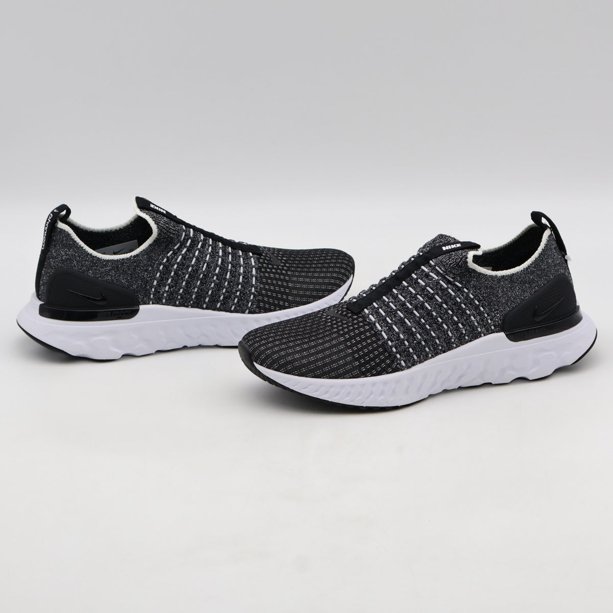 CJ0280-002 Nike React Phantom Run Flyknit 2 Black White (Women's)