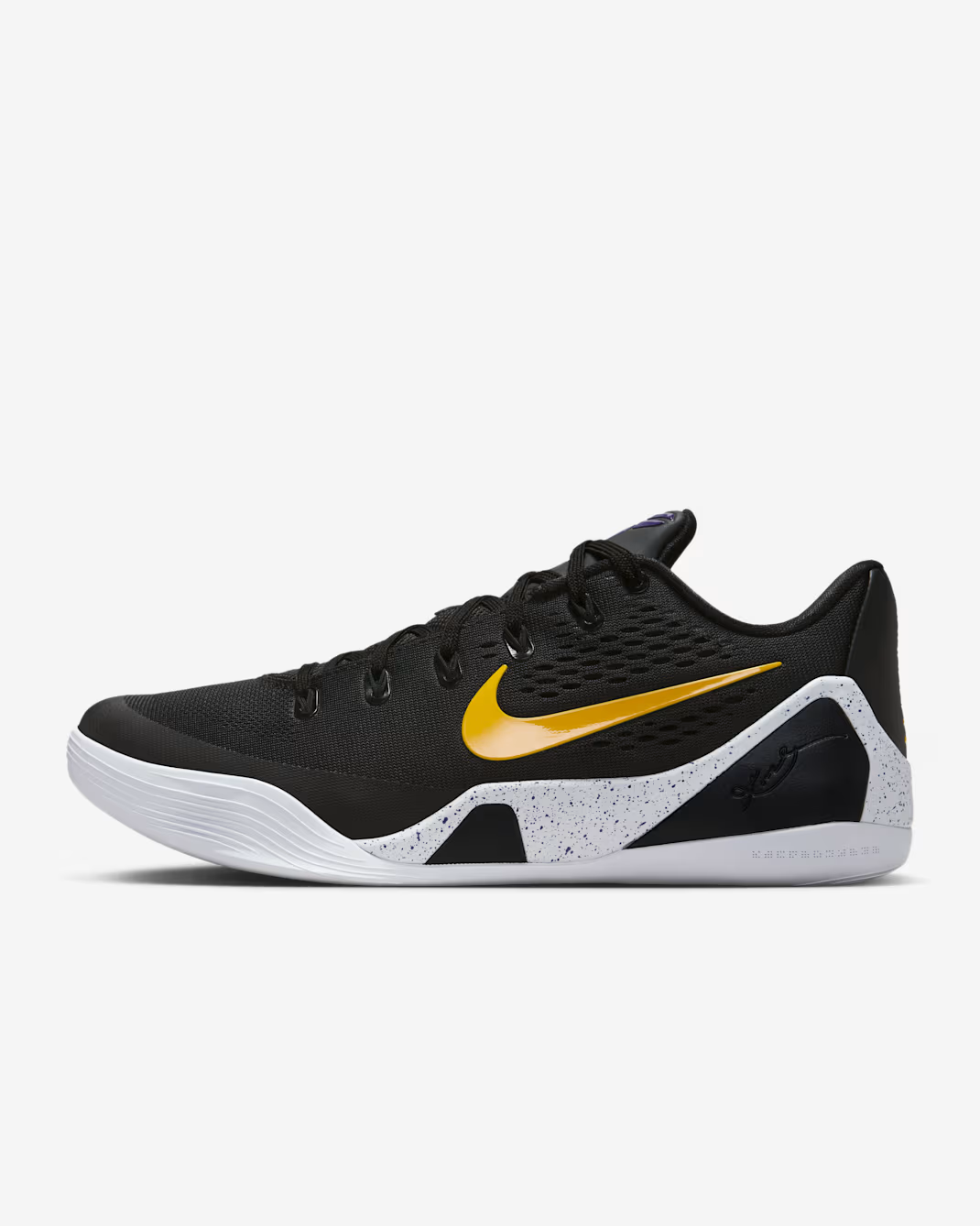 IH1401-002 Nike Kobe 9 Elite Low EM Protro Black White University Gold (Men's)