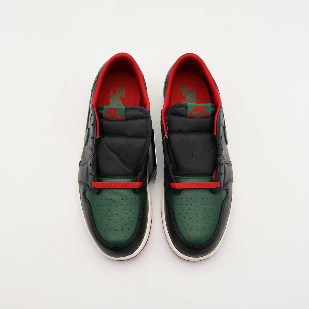 CZ0775-036 Nike Air Jordan 1 Retro Low OG Black and Gorge Green (Women's)