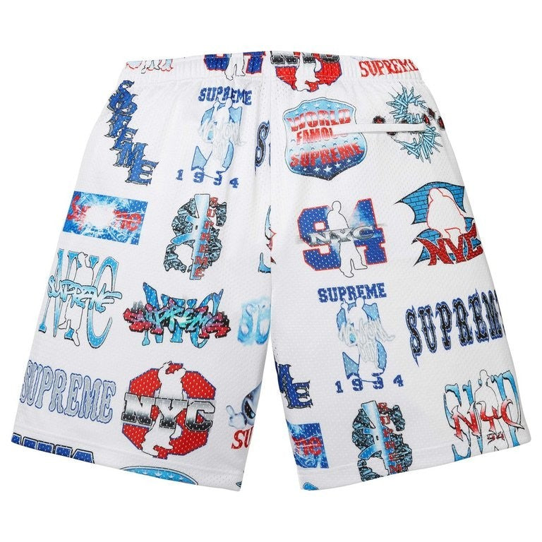 Supreme Flash Mesh Short White