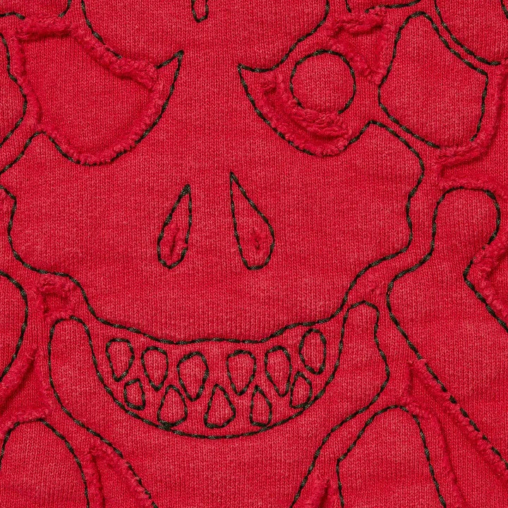 Supreme Y's by Yohji Yamamoto Zip Up Hooded Sweatshirt Washed Red