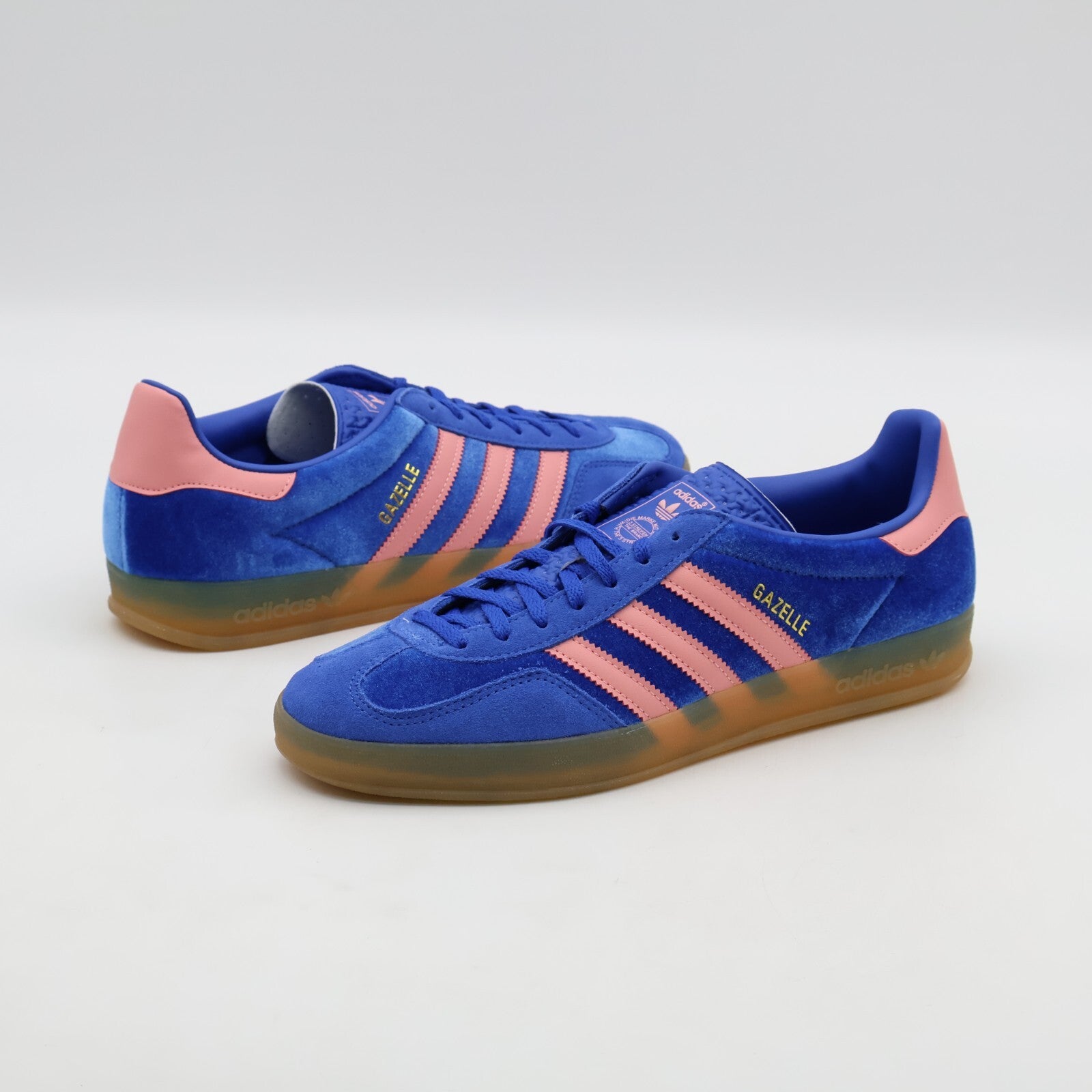 IG6785 adidas Originals Gazelle Indoor Blue Semi Pink Spark Gum (Women's)
