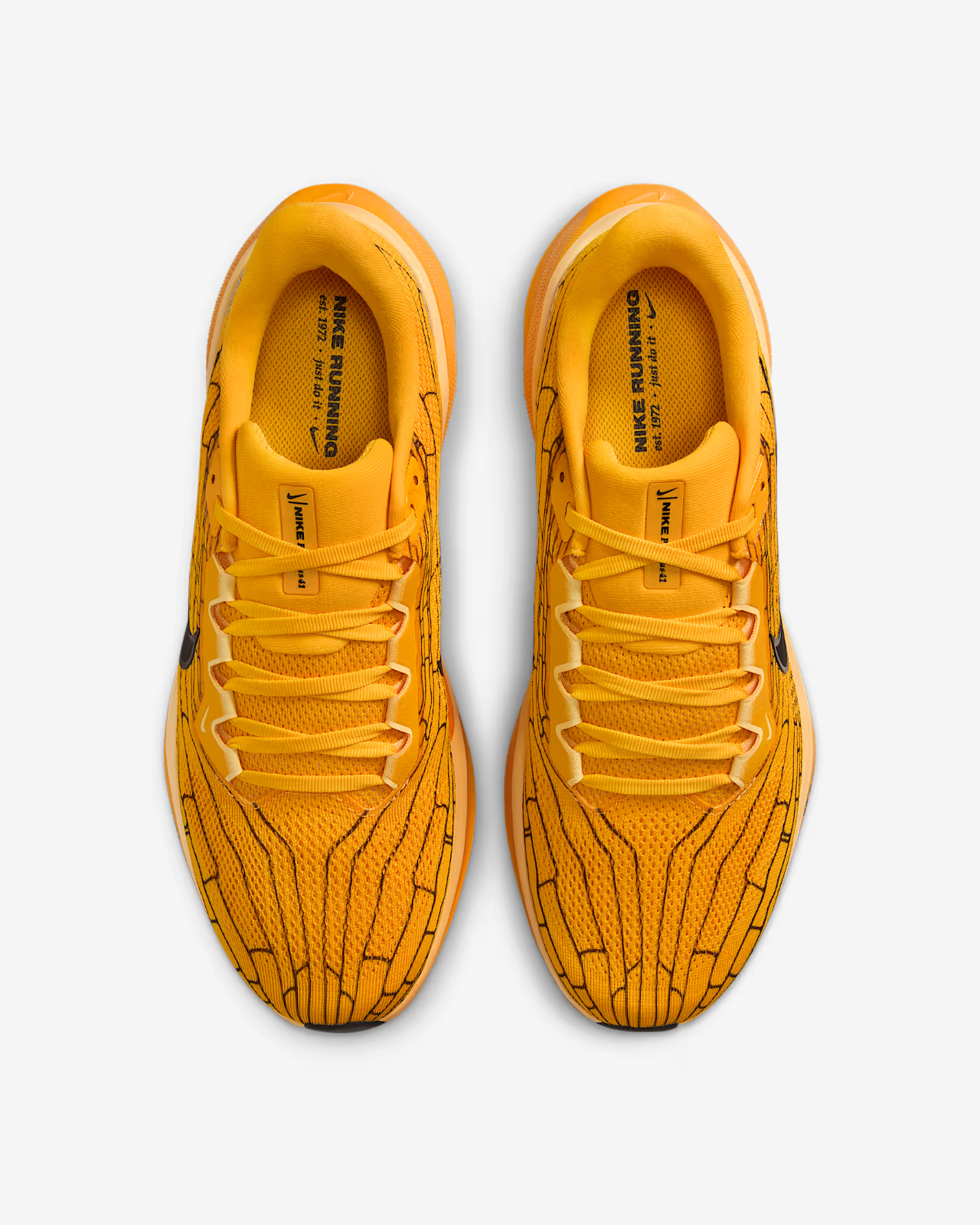 IH3257-700 Nike Zoom Pegasus 41 University Gold Soft Yellow Black (Men's)