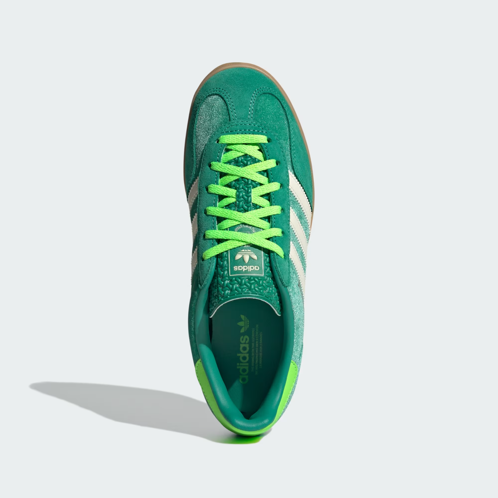 JI2715 adidas Originals Gazelle Indoor Semi Court Green Cream White (Women's)