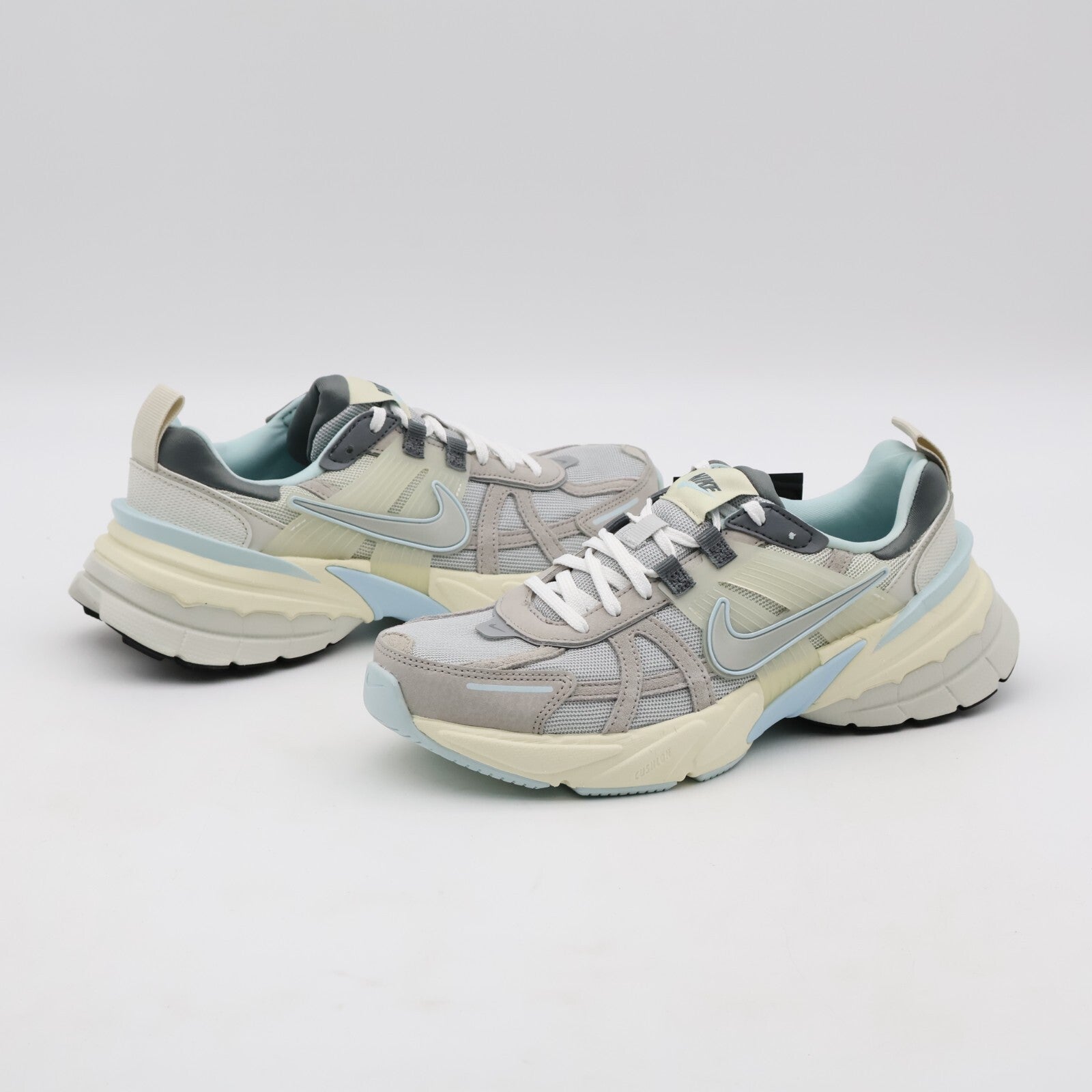 FZ3596-072 Nike V2K Run Light Bone Light Iron Ore Smoke Grey Metallic (Women's)