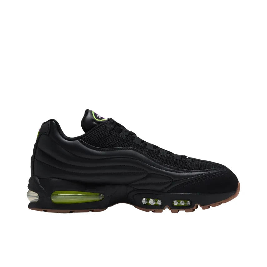 IQ7127-001 Nike Air Max 95 Big Bubble PRM "Black/Gum Medium Brown/Volt"