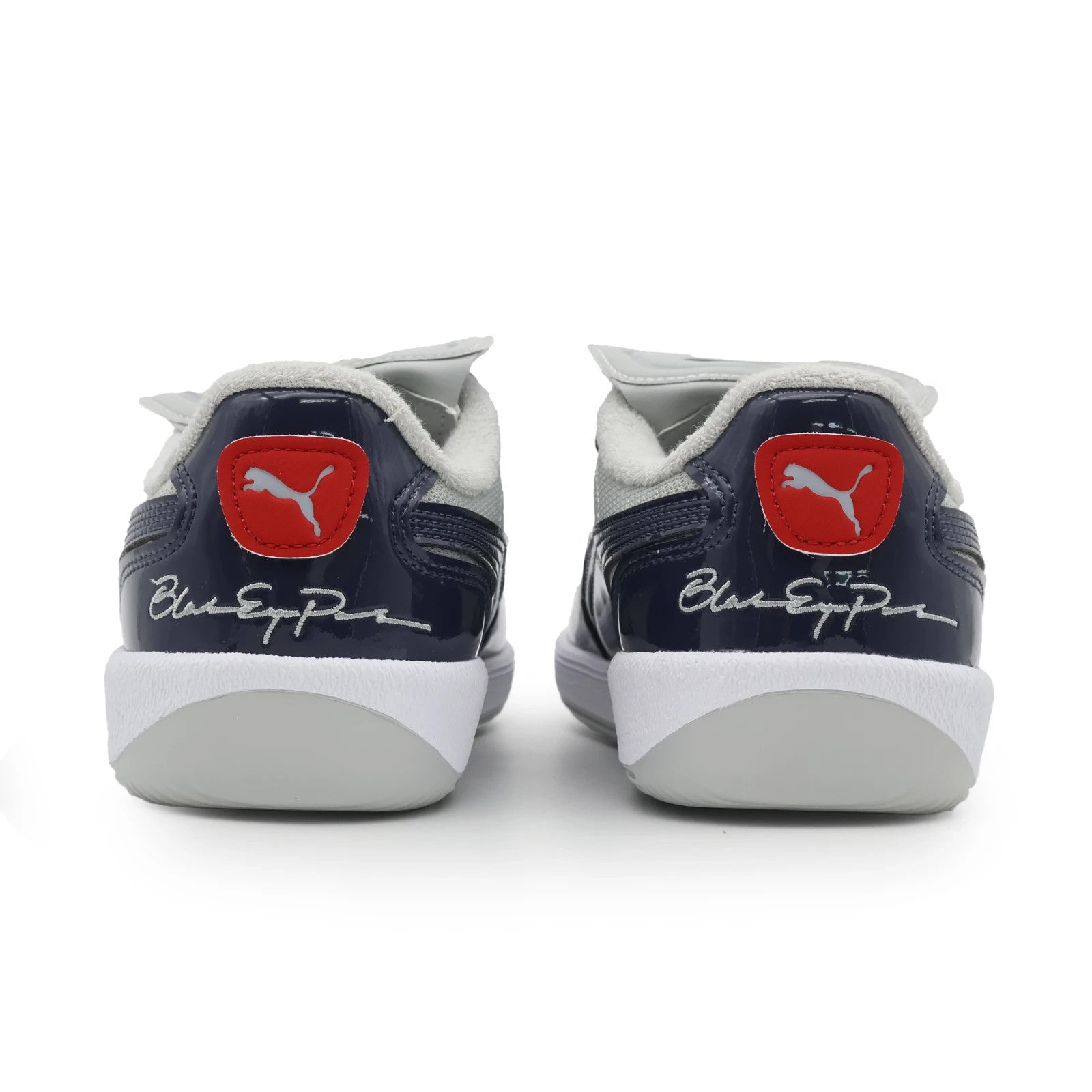 406042-01 BlackEyePatch Puma Cup Palermo Premium Cool Light Gray New Navy (Men's