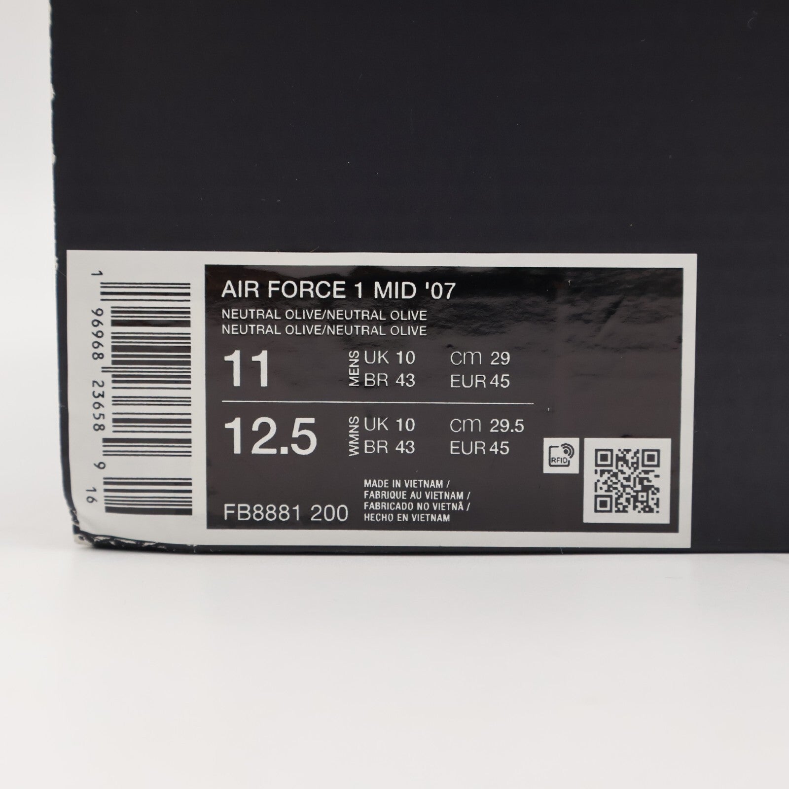 FB8881-200 Nike Air Force 1 Mid '07 Neutral Olive Black Dark Russet (Men's)