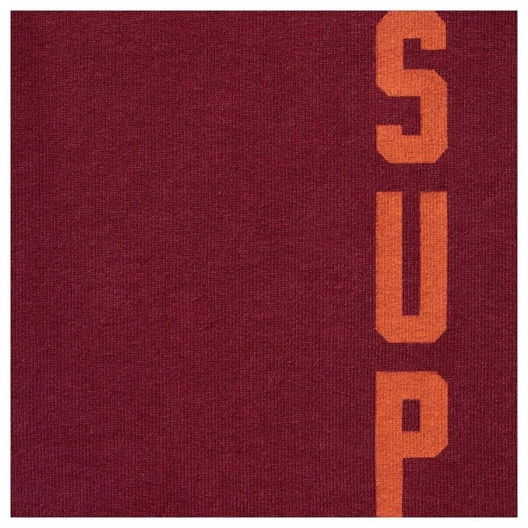 Supreme Washed Logo Sweatpant Cardinal