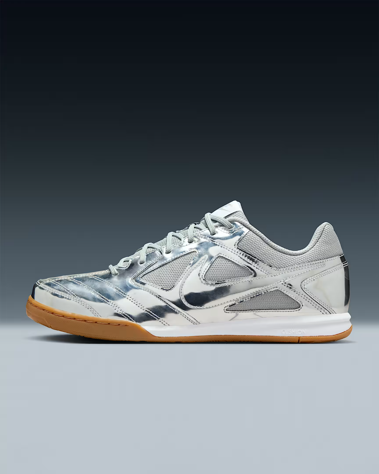 IB3566-001 Nike Gato LV8 Metallic Silver White Gum Light Brown (Men's)