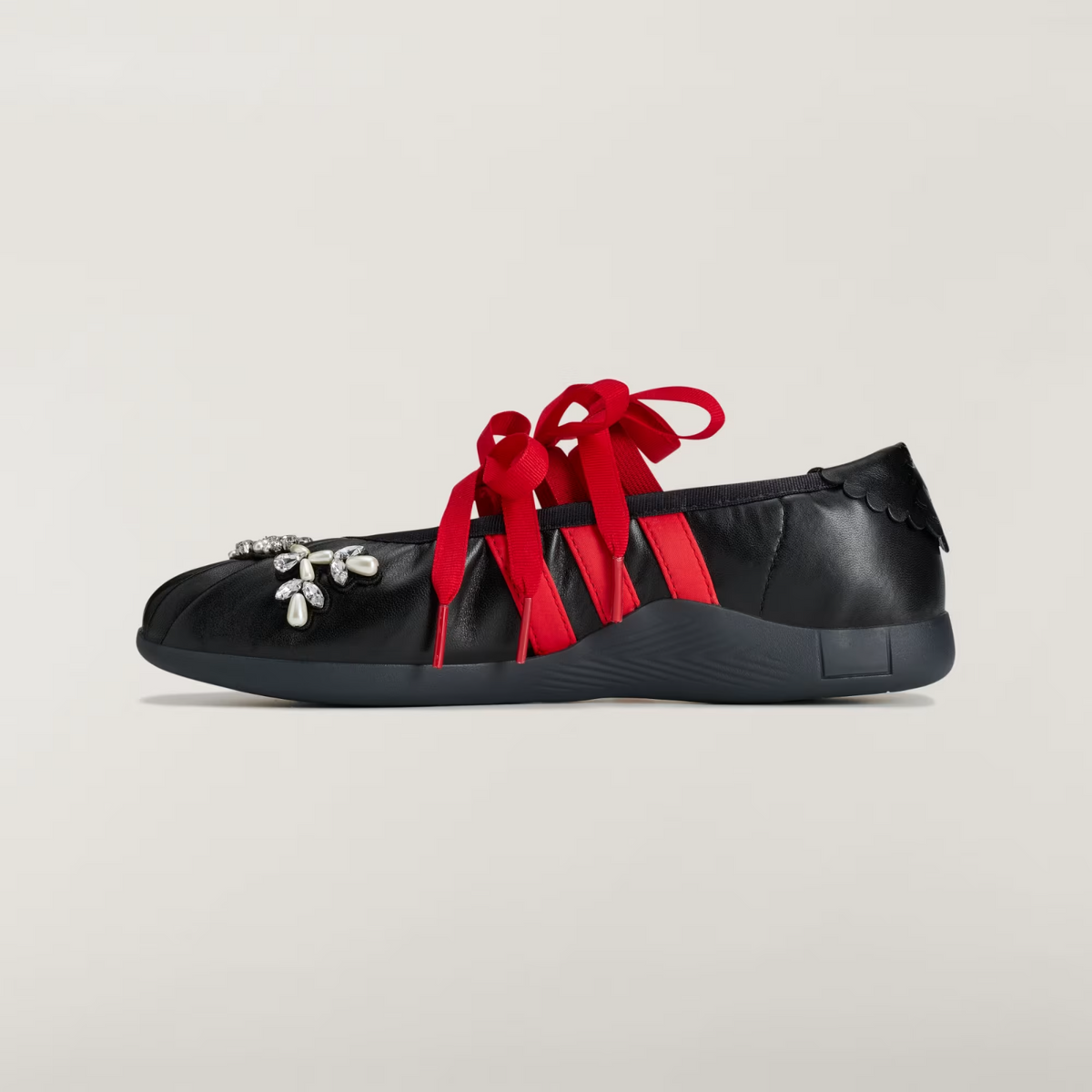 KJ5248 Simone Rocha Ã adidas Taekwondo Ballerina "Core Black/Red" (Women's)