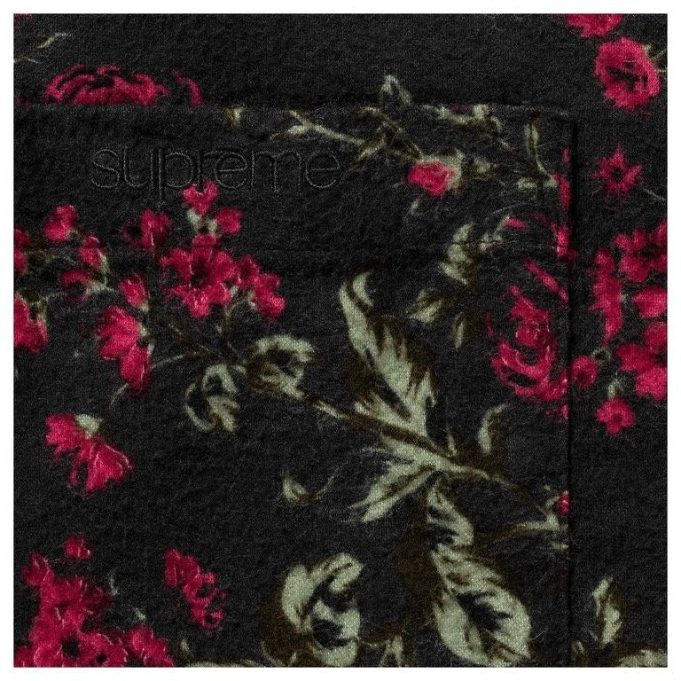 Supreme Floral Flannel Shirt Black