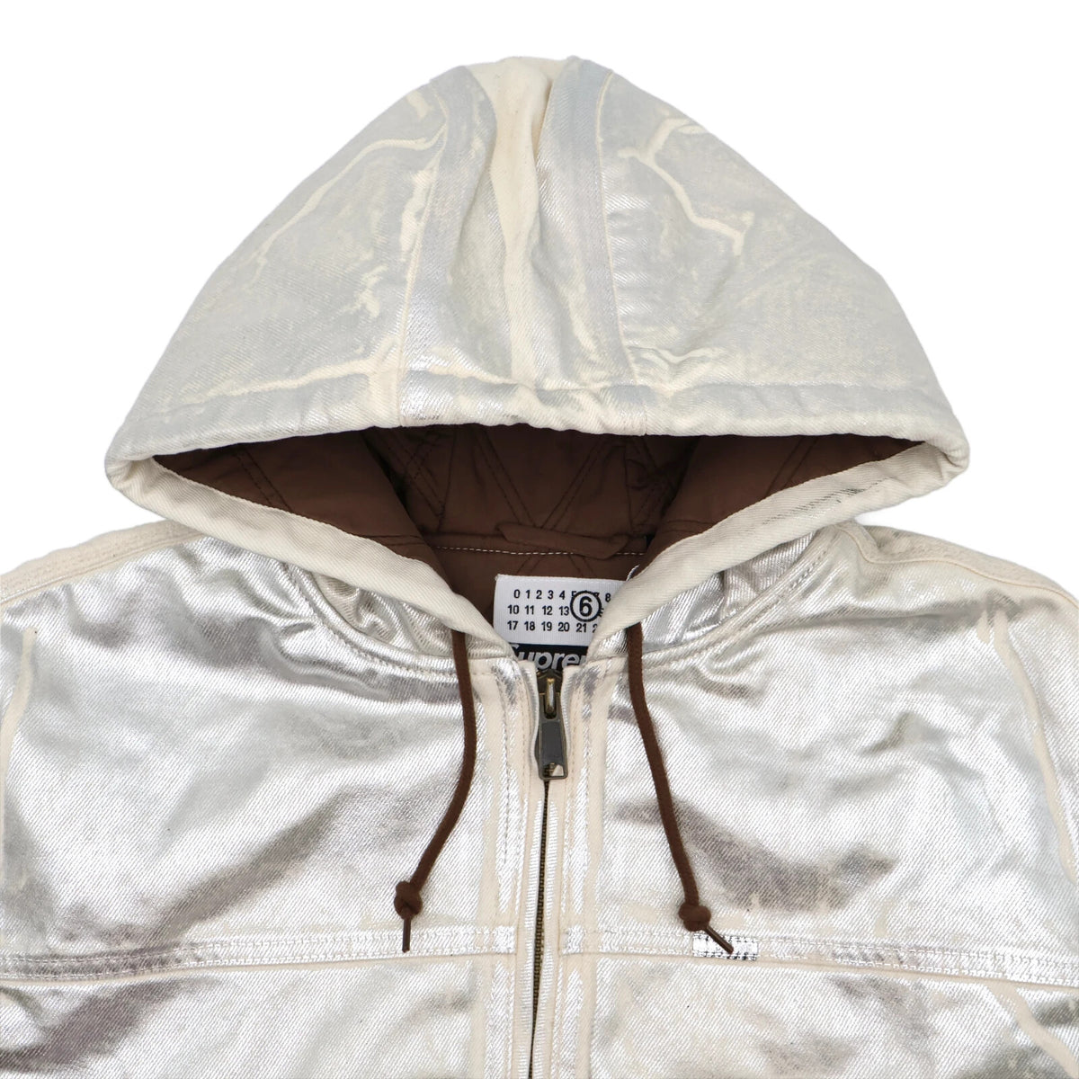 Supreme x MM6 Maison Margiela Foil Hooded Work Jacket Natural