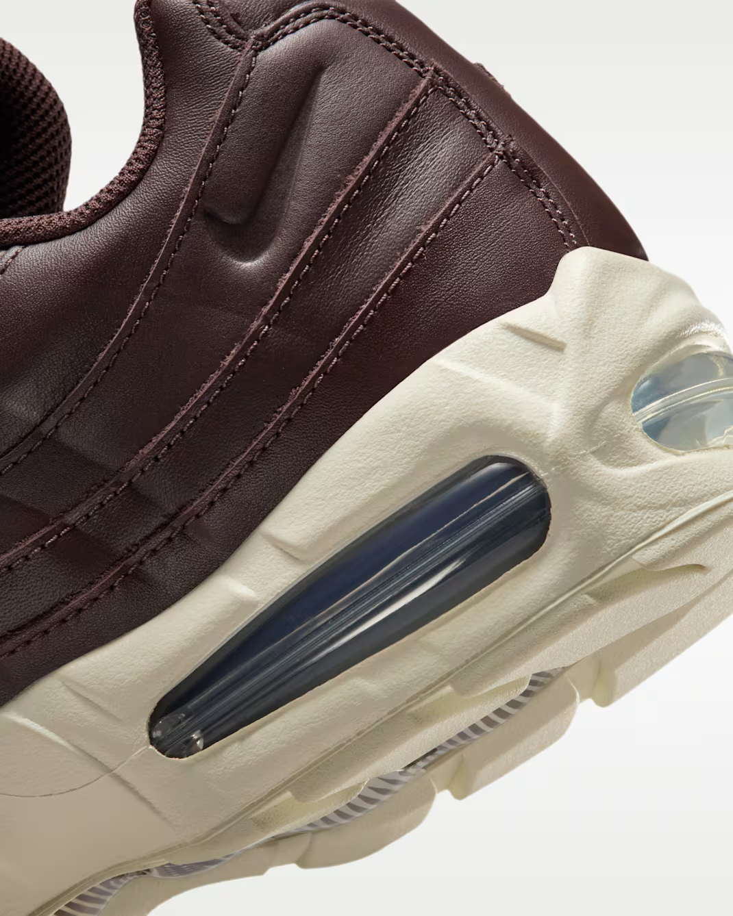 IM0696-200 Nike Air Max 95 Big Bubble Leather Baroque Brown Black (Men's)