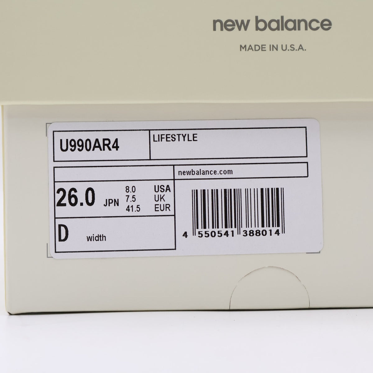 U990AR4 AURALEE New Balance 990V4 Taupe (Men's)