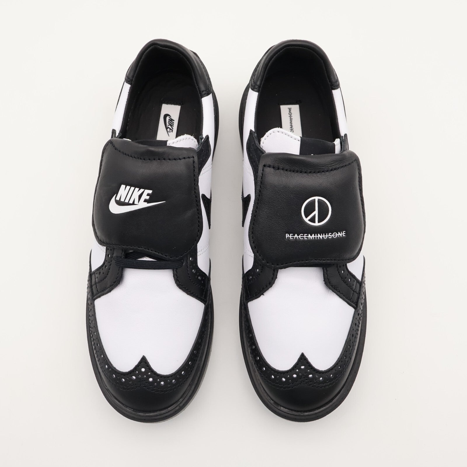 DH2482-101 PEACEMINUSONE Ã Nike Kwondo 1 G-Dragon Panda Wingtip Leather Dress