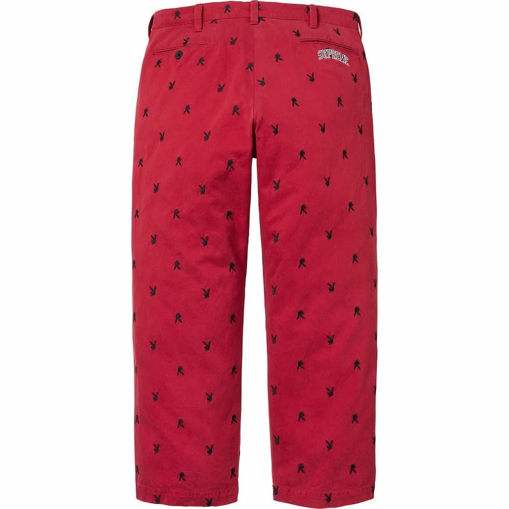 Supreme Chino Pant Red Playboy