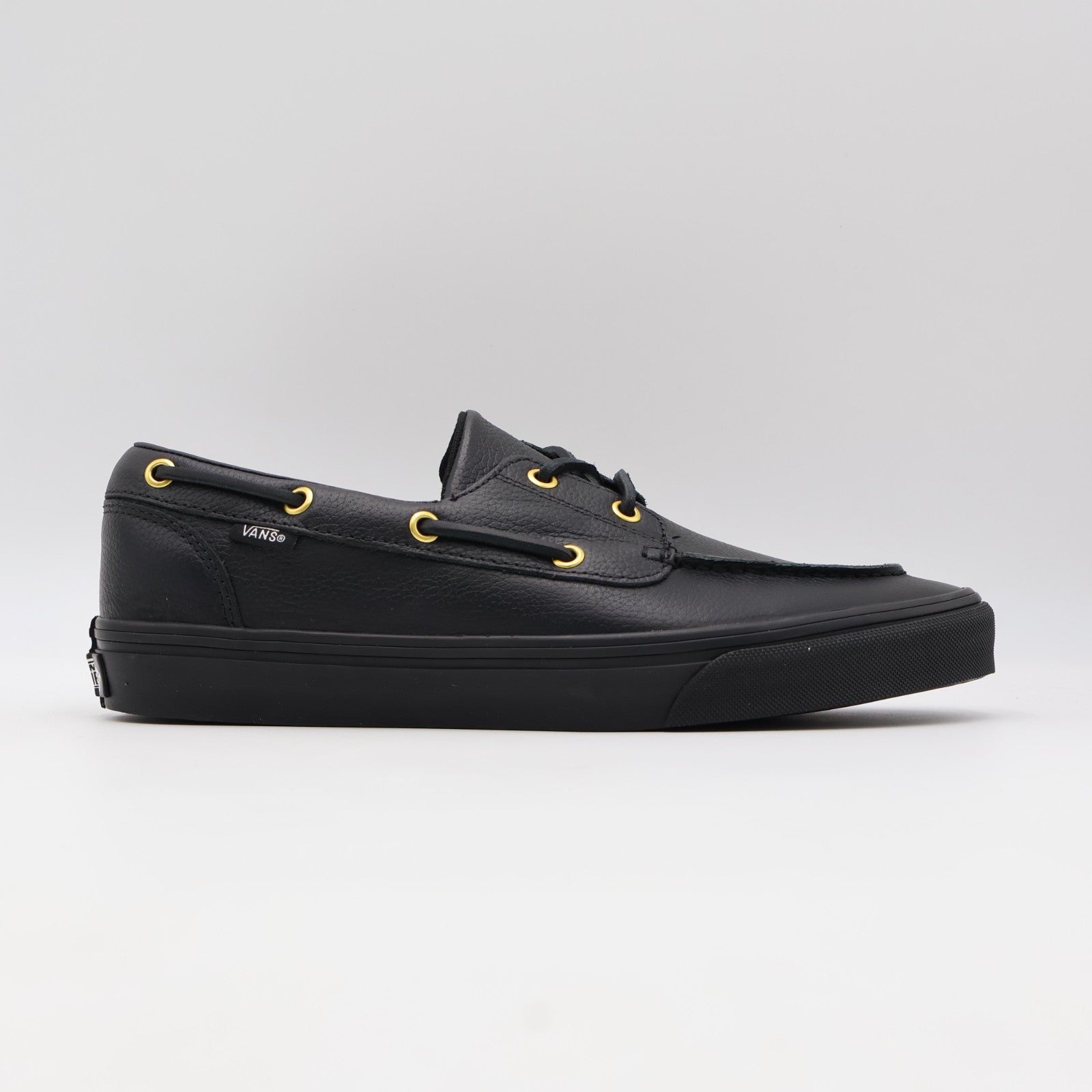 VN000Z11CJK Vans 2 Eyelet Boat Shoe Leather Black (Men's)