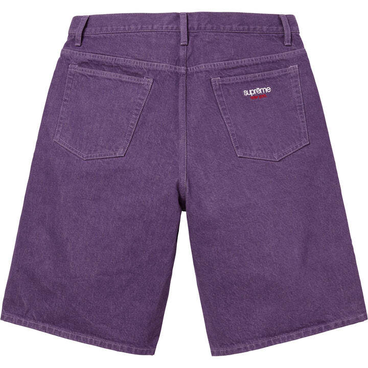 Supreme Baggy Denim Short Purple